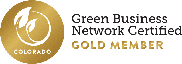 Green Business Network Certified Gold Member logo for Colorado.